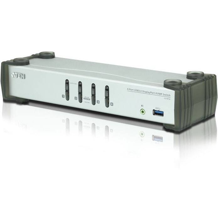 ATEN  
4-Port USB3.0 DisplayPort KVM Switch CS1914