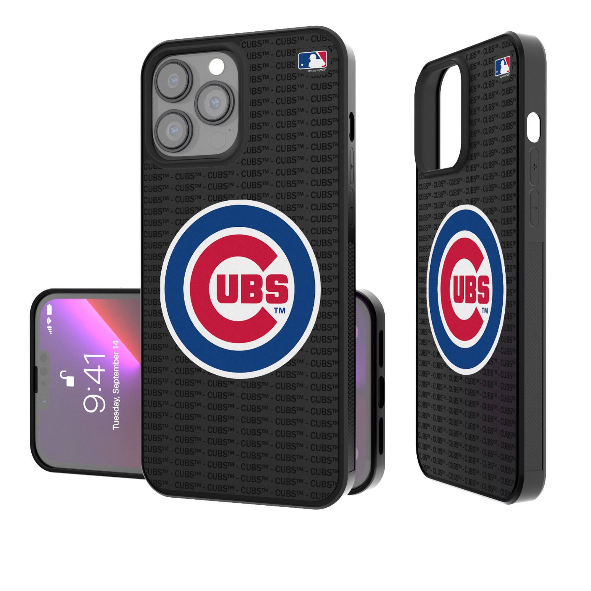 Keyscaper - MLB - Chicago Cubs iPhone Text Backdrop Design Bump Case - 15 Pro Max - Multicolor price history on PriceWatchPro