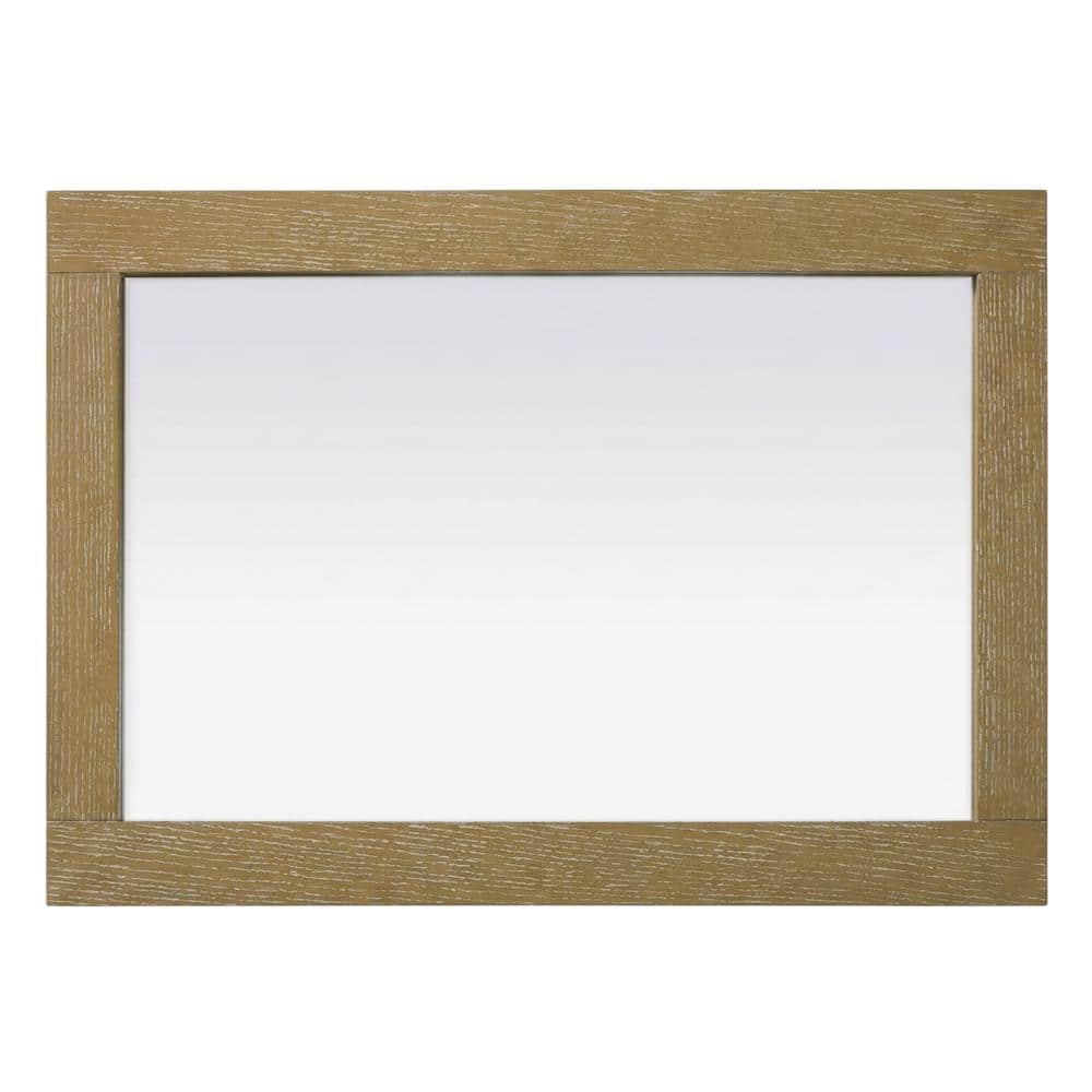Elegant Kitchen and Bath - Noah Wooden Rectangle Mirror 18 x 32 - Linen Oak price history on PriceWatchPro