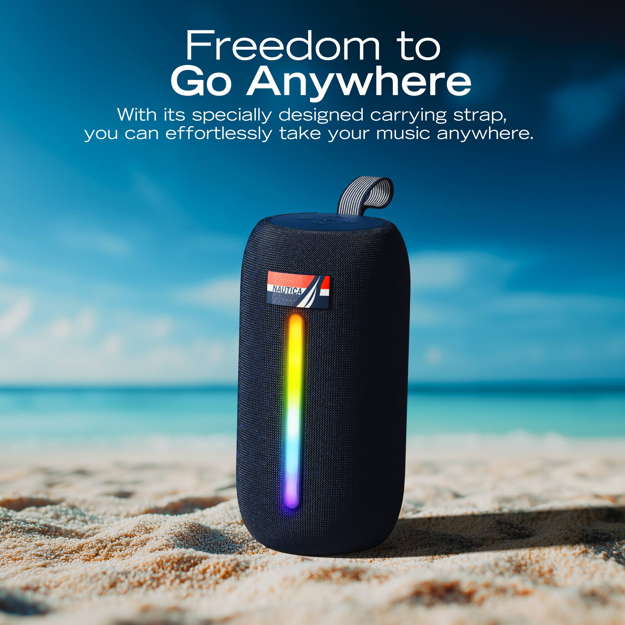 Freedom to Go Anywhere

With its specially designed carrying strap, you can effortlessly take your music anywhere.