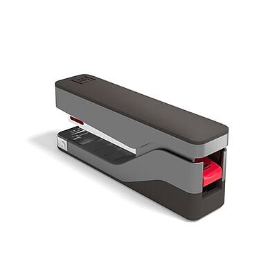 Alt View 2. TRU RED - Desktop Stapler, 25-Sheet Capacity - Gray/Black.