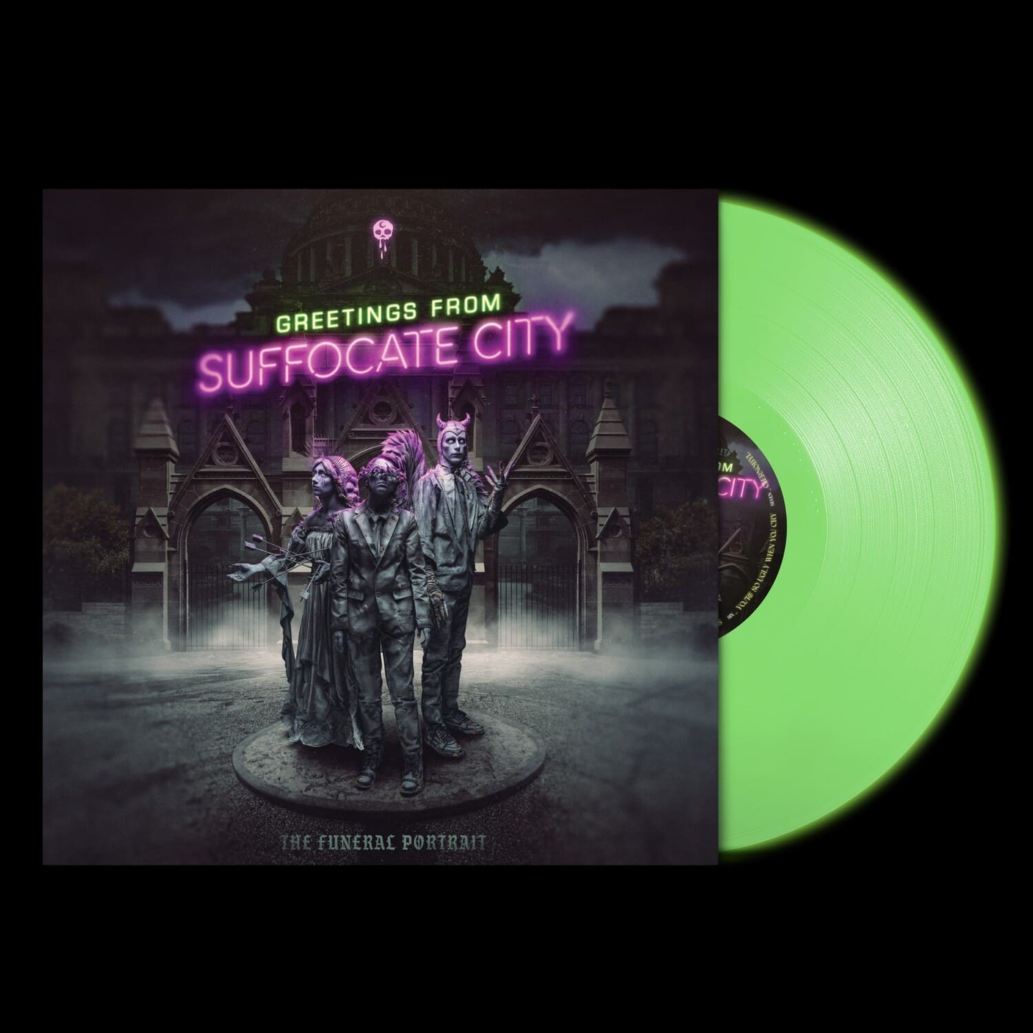 The Funeral Portrait - Greetings From Suffocate City - Neon Green  - VINYL LP