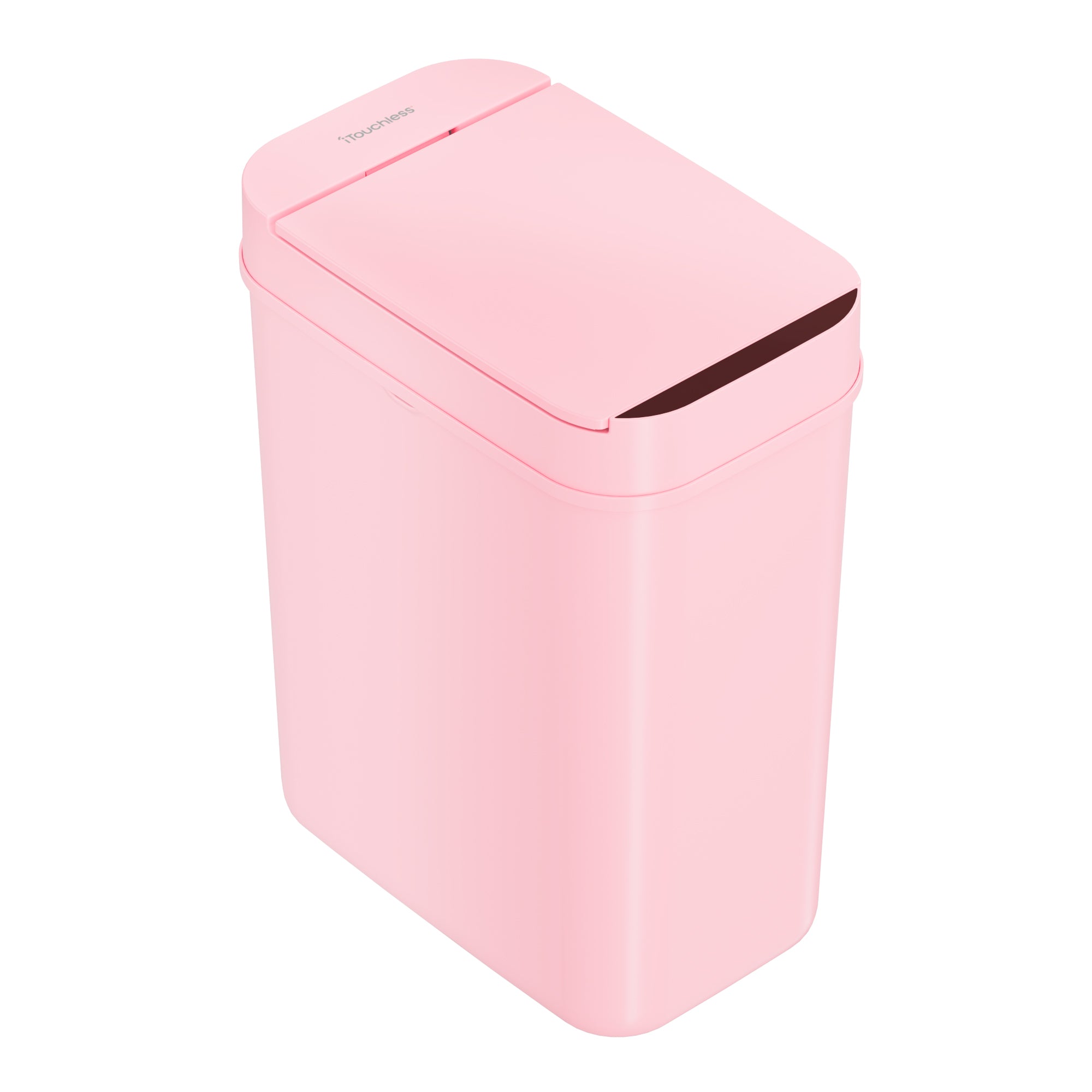 iTouchless - 3 Gallon Plastic Sensor Bathroom Trash Can - Pink