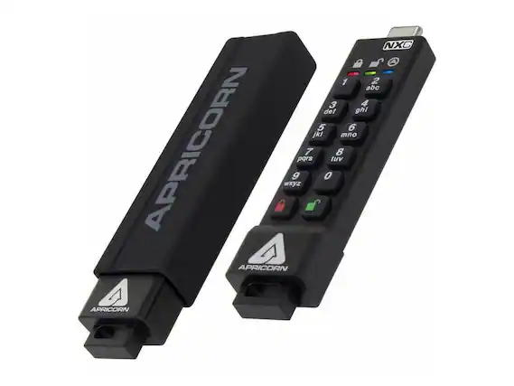 NXC A 1 2 abc 3 4 def ghi 5 6 jkl mno APRICORN wxyz 9 pqrs 7 0 tuv 8 4 APRICORN APRICORN