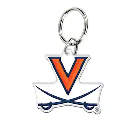 WinCraft - Virginia Cavaliers Premium Acrylic Core Key Ring - Multicolor