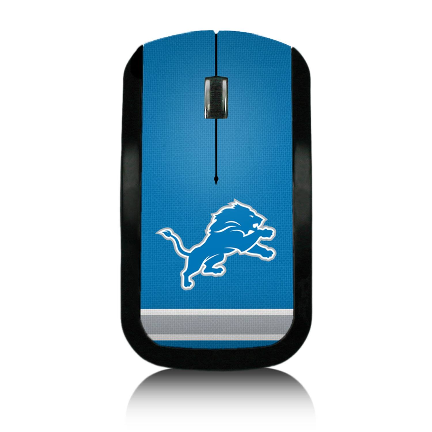 Front. Keyscaper - Detroit Lions Stripe Wireless Mouse - Multicolor.