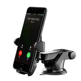 Home Collection - 360° Car Phone Holder – Windshield & Dashboard Suction Cup Mount Stand for Cell Phones and GPS Devices - Black