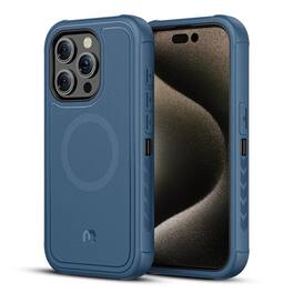 Mybat Pro - Maverick Series Rogue Edition MagSafe Case for Apple iPhone 15 Pro Max (6.7) - Blue