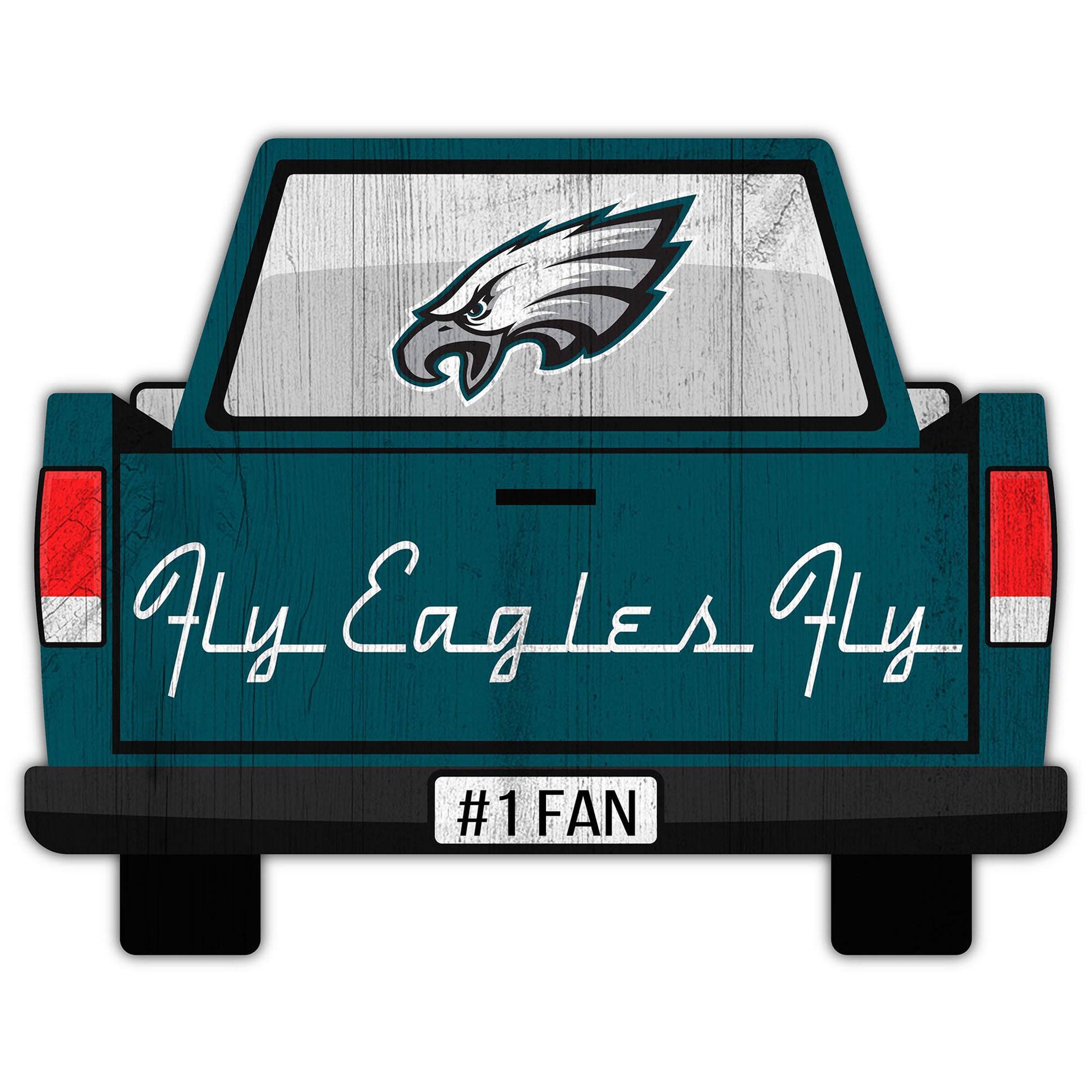 Philadelphia Eagles 12'' x 12'' Truck Back D-cor