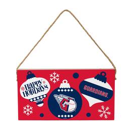 Evergreen Enterprises - Cleveland Guardians 6" x 11" Holiday Wood Wall Sign - Multicolor
