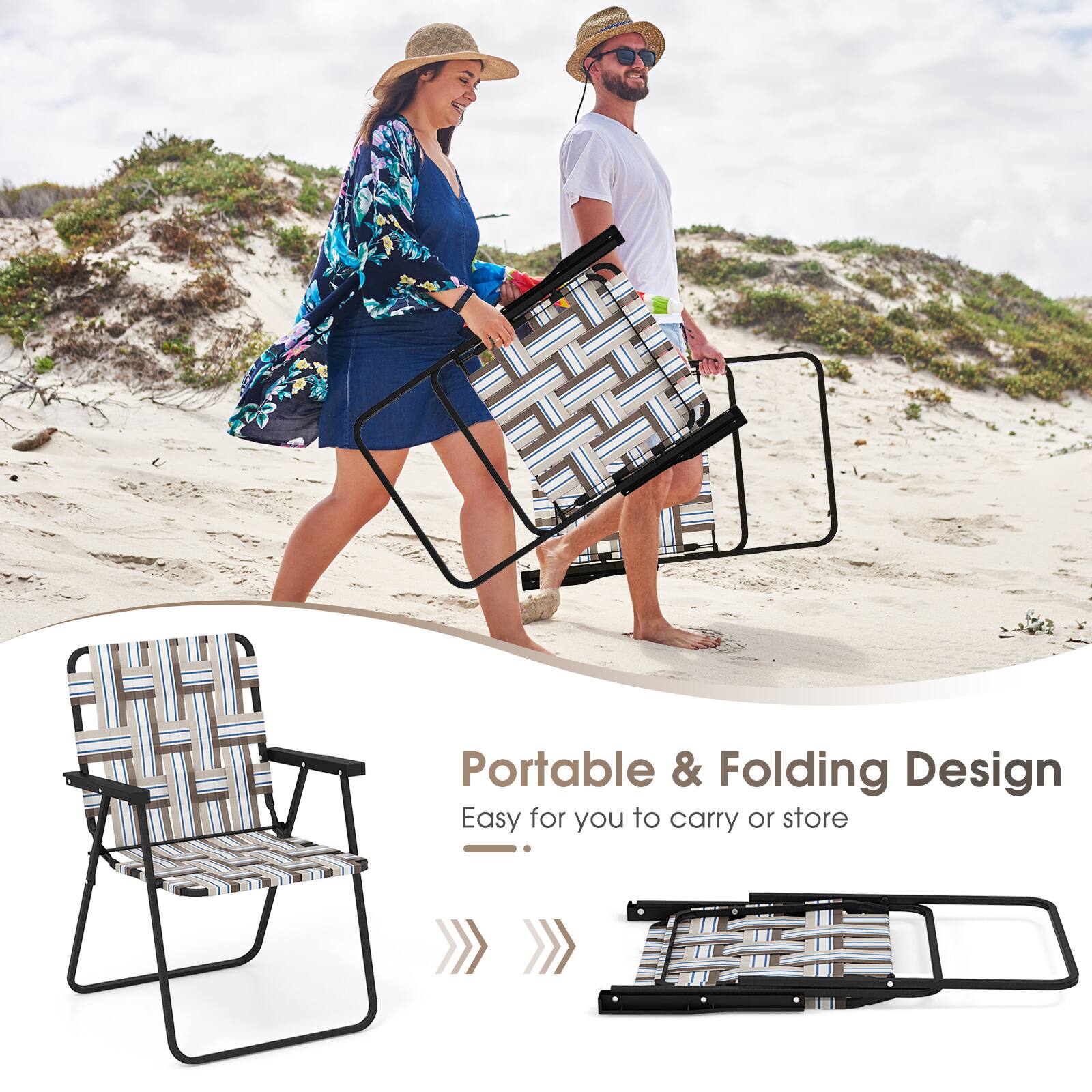 Portable & Folding Design  
Easy for you to carry or store