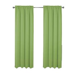 RT Designers Collection - 100% Polyester Twilight Blackout Rod Pocket Curtain Panel 54" x 84" - Sage