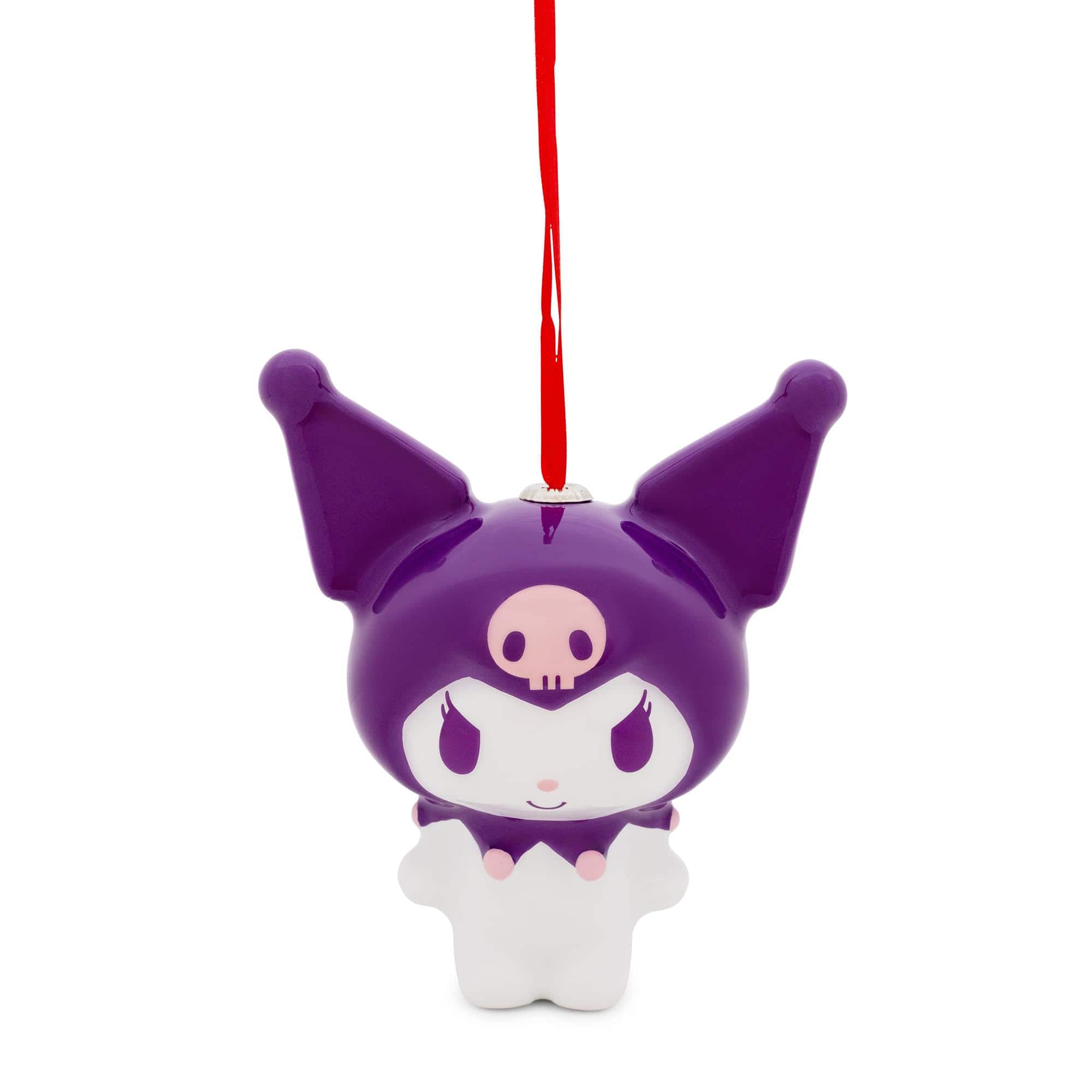 Surreal Entertainment - Sanrio Kuromi 4-Inch Shatterproof Decoupage Ornament - Purple