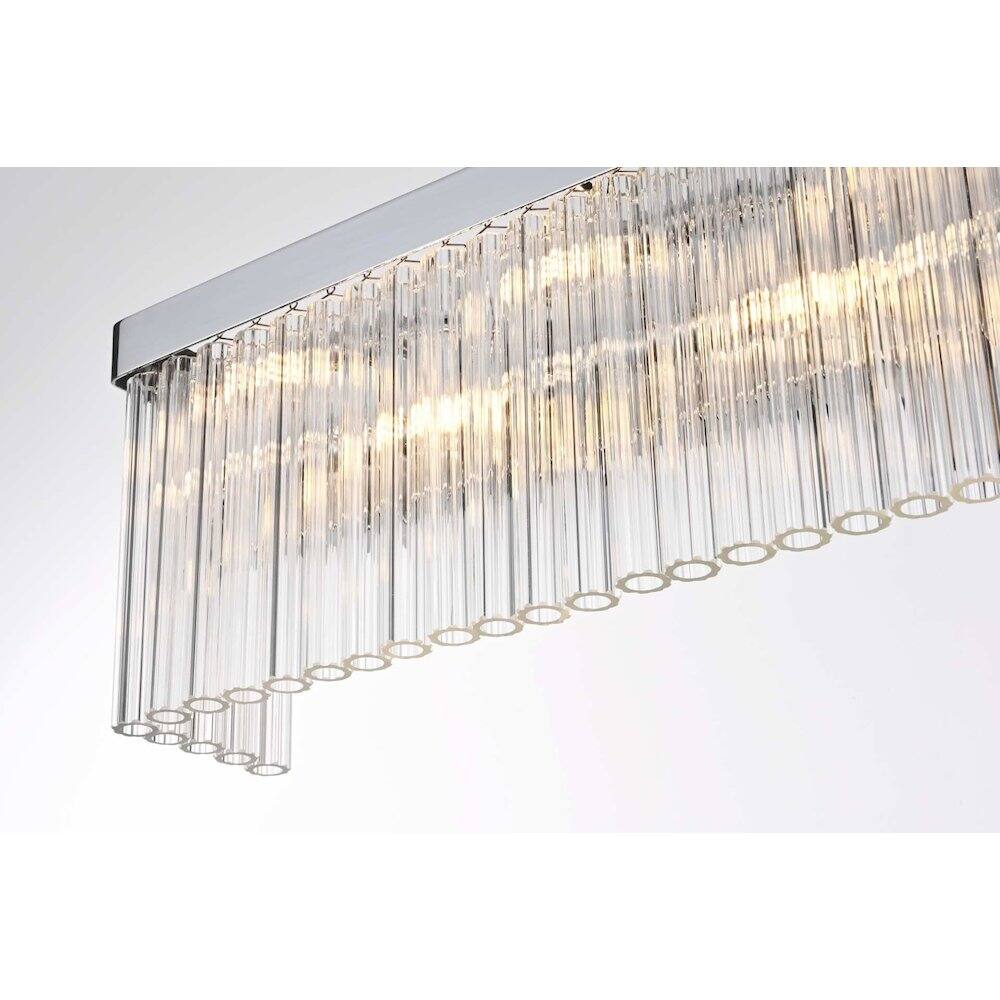 Alt View 2. Elegant Lighting - Harlow 34 inch Wall Sconce in Chrome - Chrome.