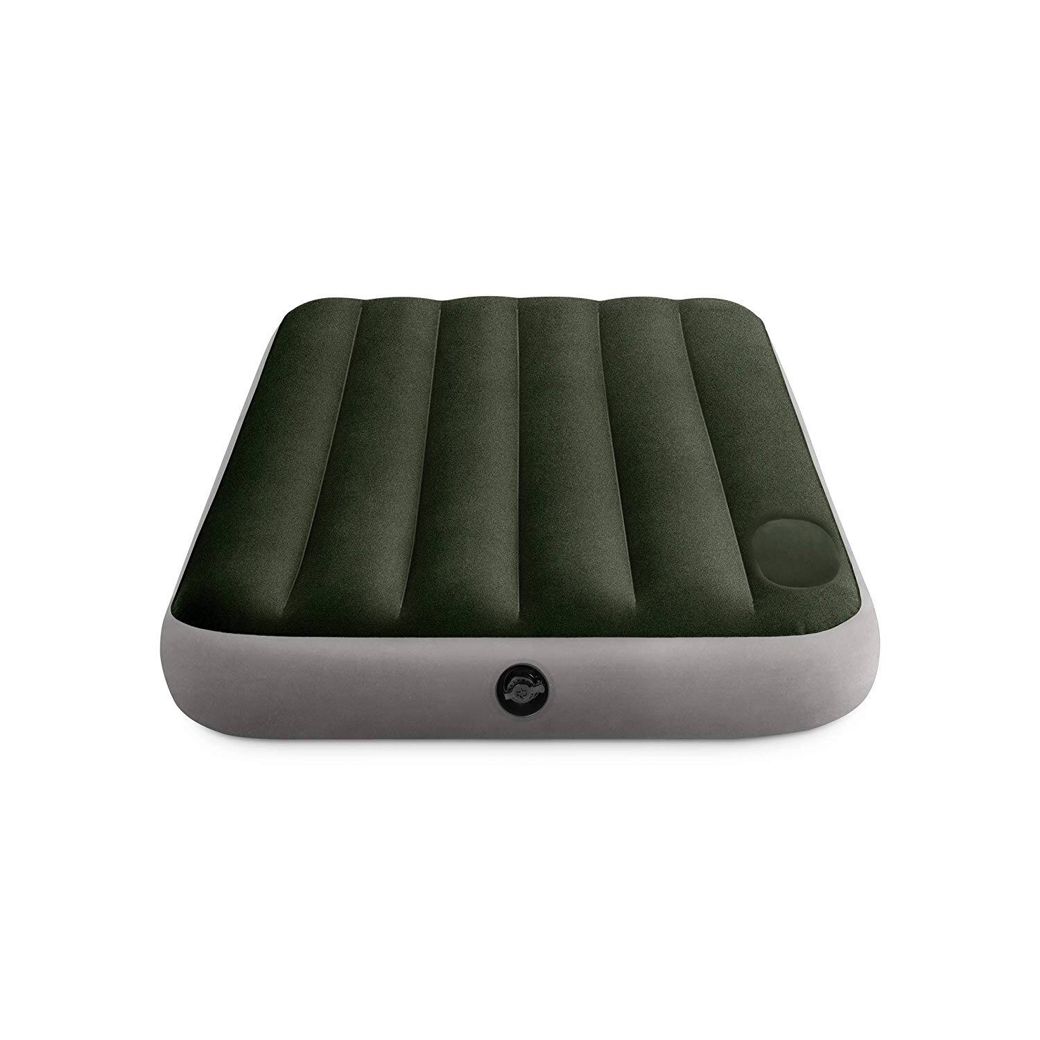 Alt View 2. Intex - Intex 64763E Dura Beam Downy Air Mattress with Built In Pump, Queen (2 Pack) - Gray.