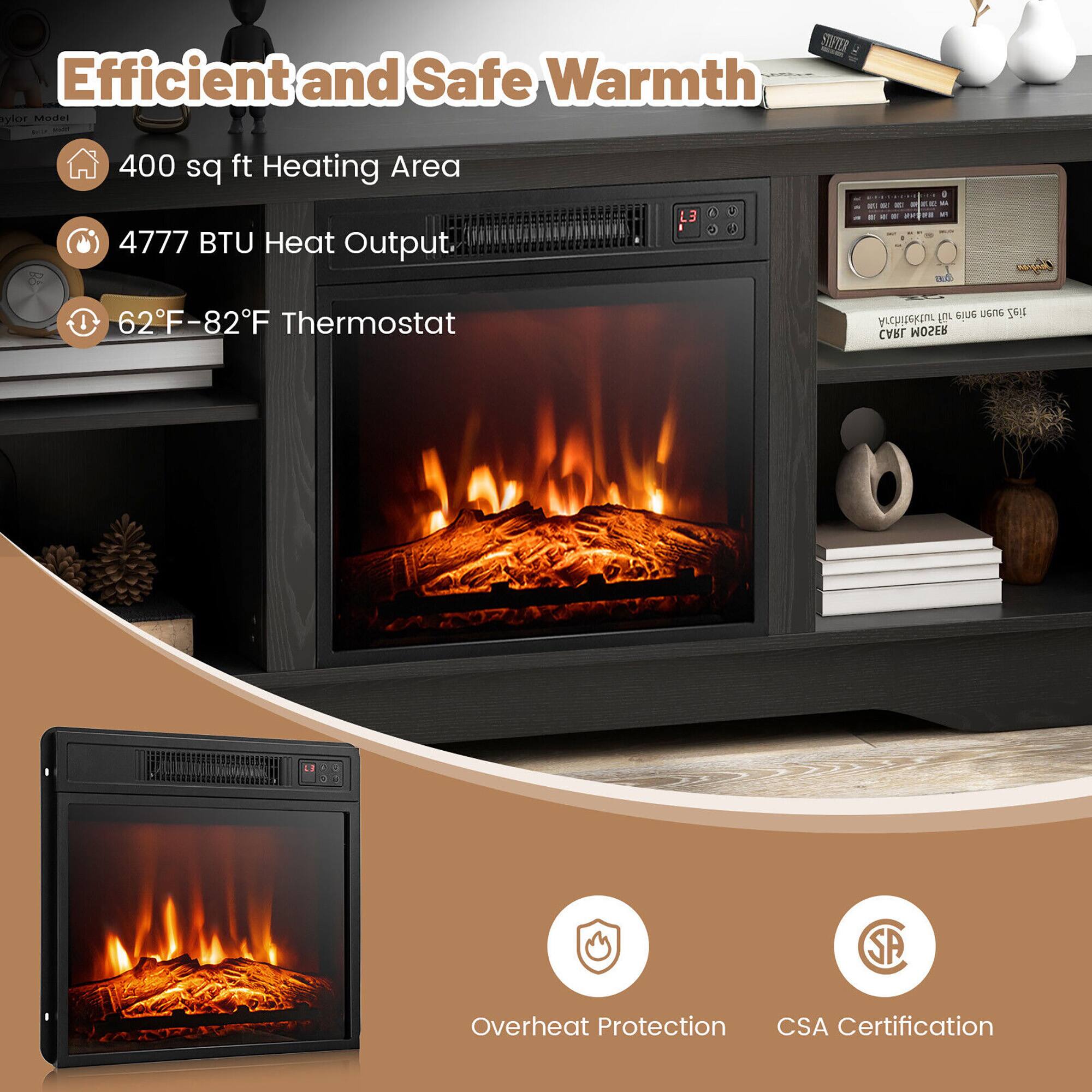 Efficient and Safe Warmth

- 400 sq ft Heating Area
- 4777 BTU Heat Output
- 62°F - 82°F Thermostat

Overheat Protection
CSA Certification