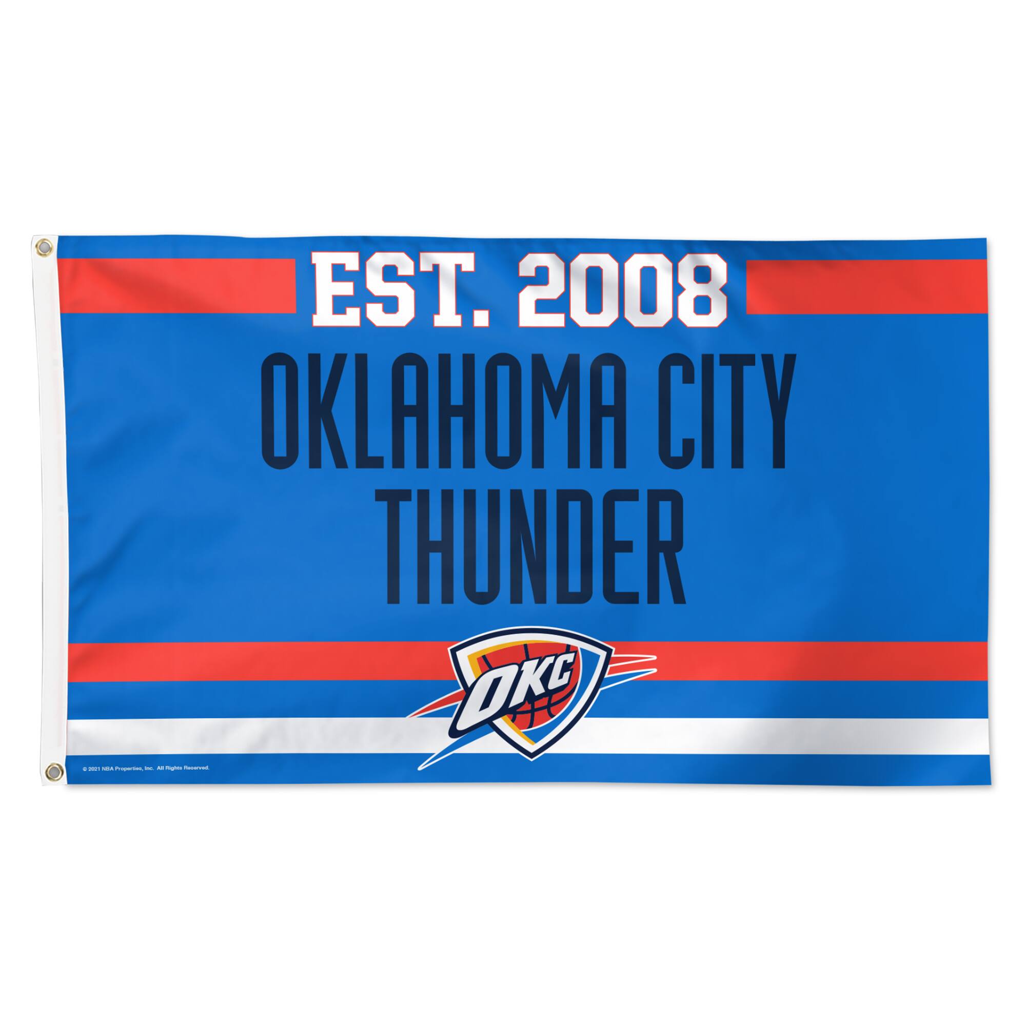 WinCraft - Oklahoma City Thunder 3' x 5' Single-Sided Franchise Establishment Deluxe Flag - Multicolor price history on PriceWatchPro