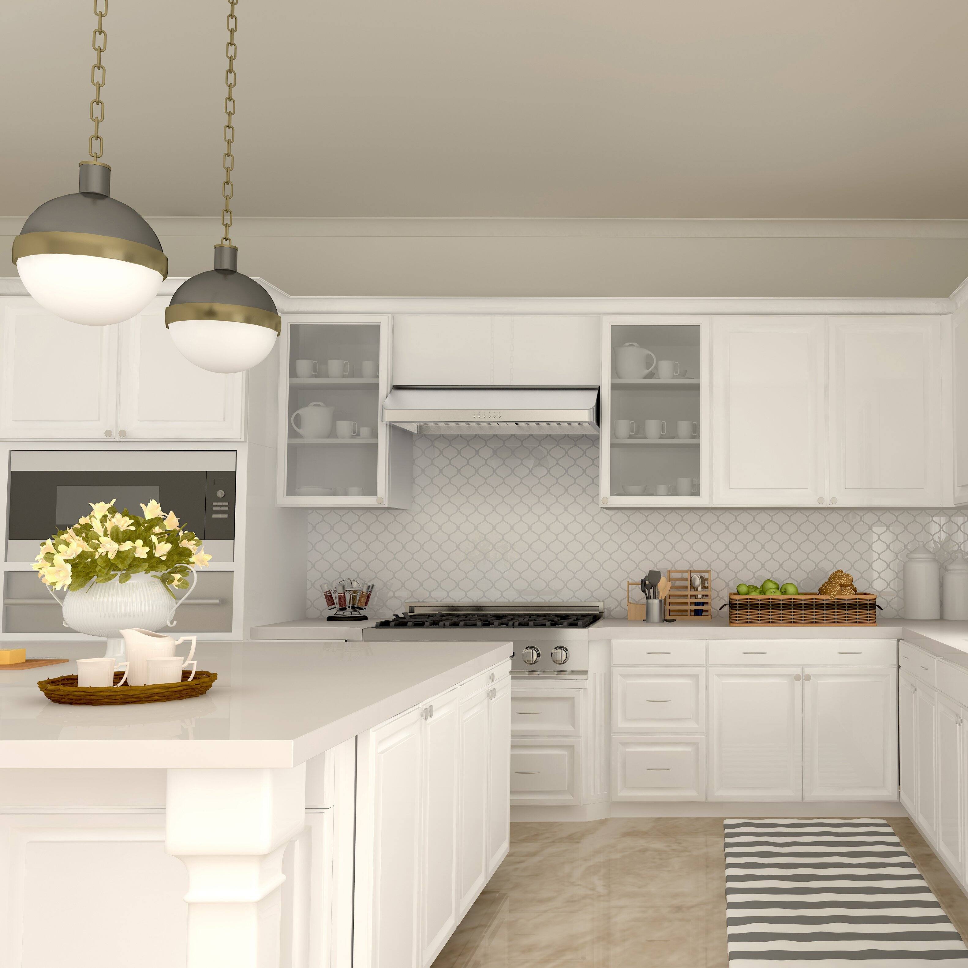 Alt View 4. ZLINE - 30" Ducted Under Cabinet Range Hood in Stainless Steel (623-30) - Brushed Stainless Steel.