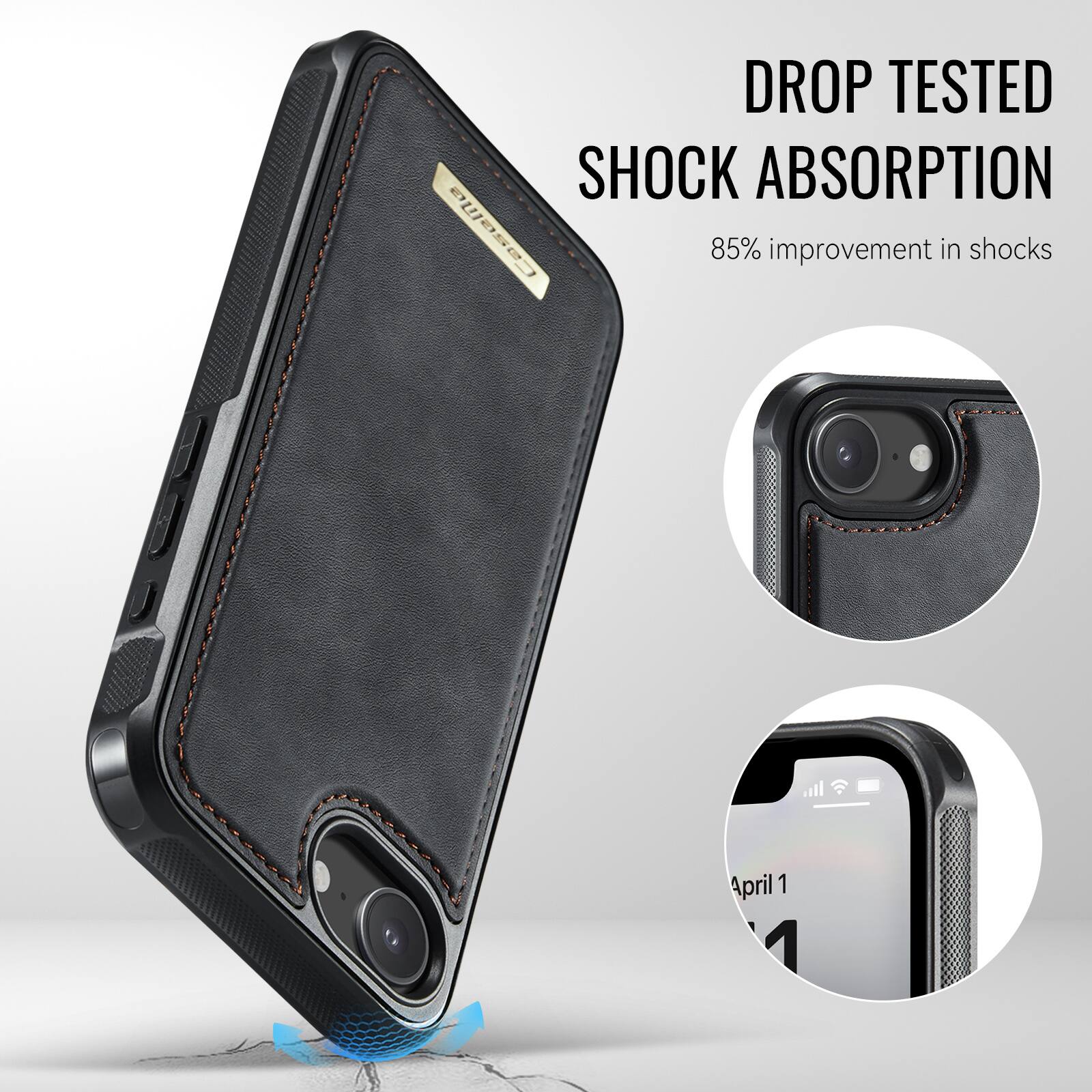DROP TESTED SHOCK ABSORPTION  
85% improvement in shocks  
April 1