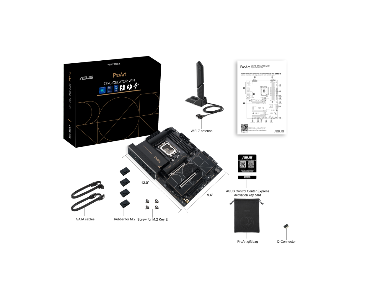 ASUS ProArt Z890 CREATOR WiFi 7, PCIe 5.0, DDR5, Thunderbolt 5, 10