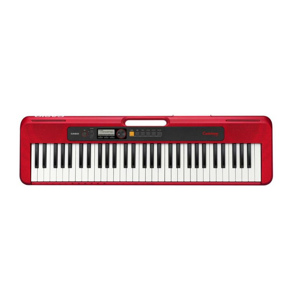 Casio Casiotone CT S200 61 Key Portable Keyboard (Red) with Stand