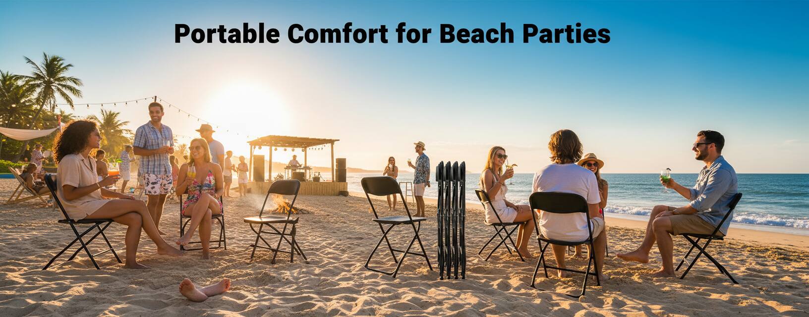 Portable Comfort for Beach Parties