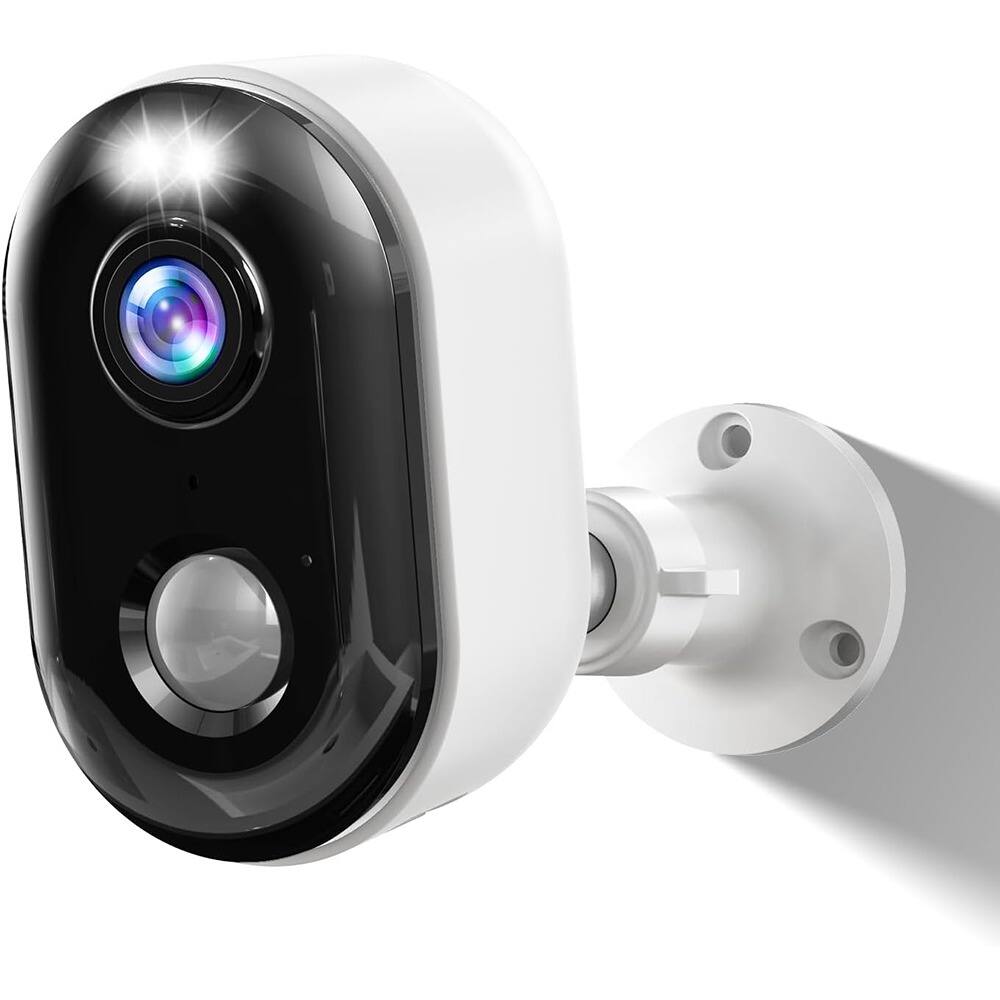 ACJPR - 2K Wireless Outdoor Security Camera – Battery Powered, Color Night Vision, AI Motion Detection