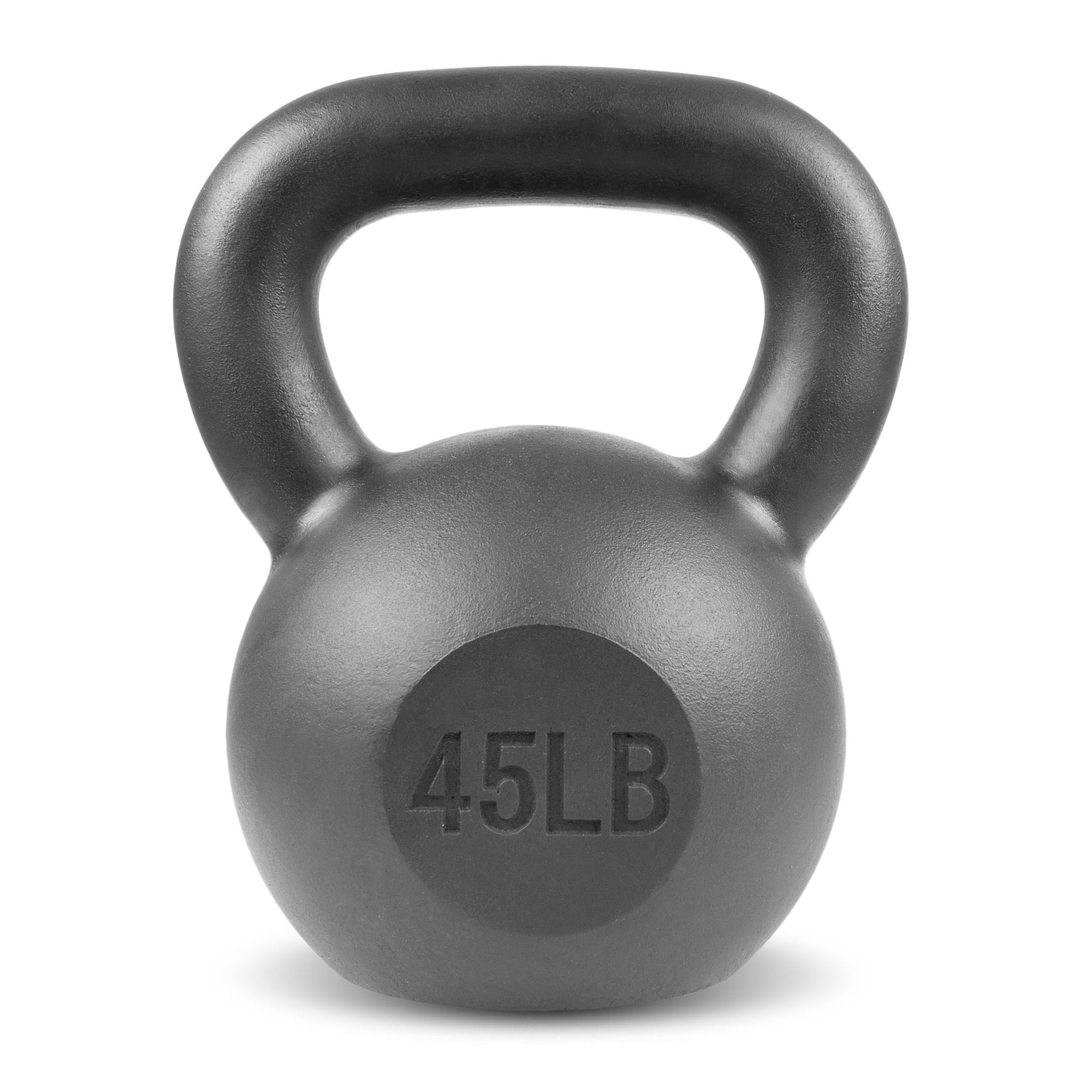 ProsourceFit - Cast-Iron Kettlebell, 45 lbs - Black