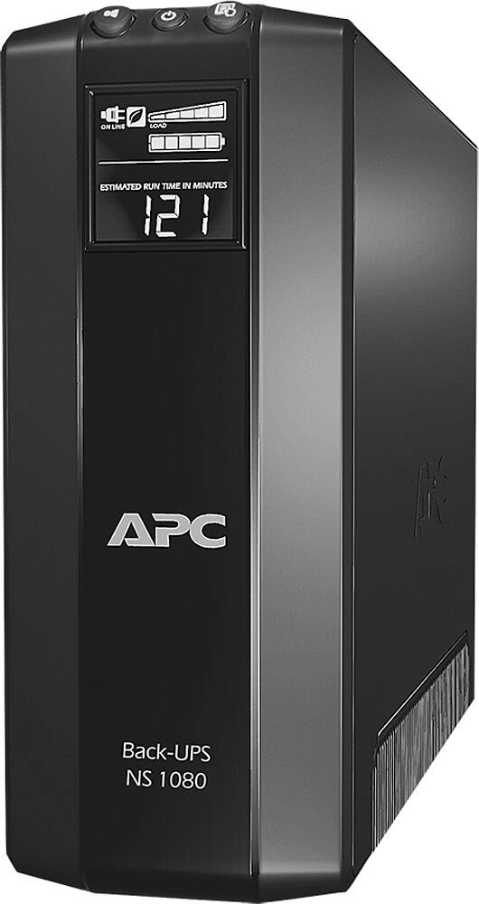 Front. APC - Back-UPS 1080VA UPS - Black.