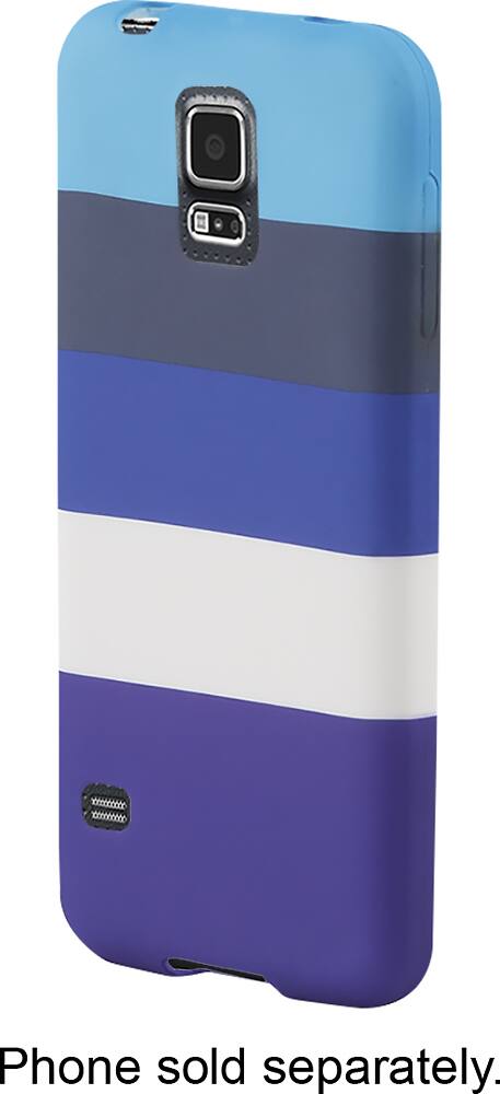 Front. Dynex™ - Case for Samsung Galaxy S 5 Cell Phones - Blue.