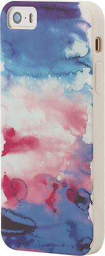 Front. Dynex™ - Case for Apple® iPhone® 5s - Watercolor.