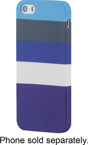 Front. Dynex™ - Case for Apple® iPhone® 5s - Big Stripes.