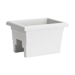 Root & Vessel - 16" Countryside Rail Planter for 3.5" or 5.5" Wide Railings - White