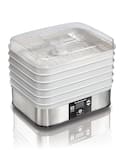 Hamilton Beach - 5 Tray Digital Food Dehydrator - Silver/White