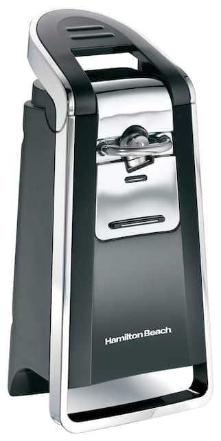 Hamilton Beach SmoothTouch Electric Can Opener Chrome Black