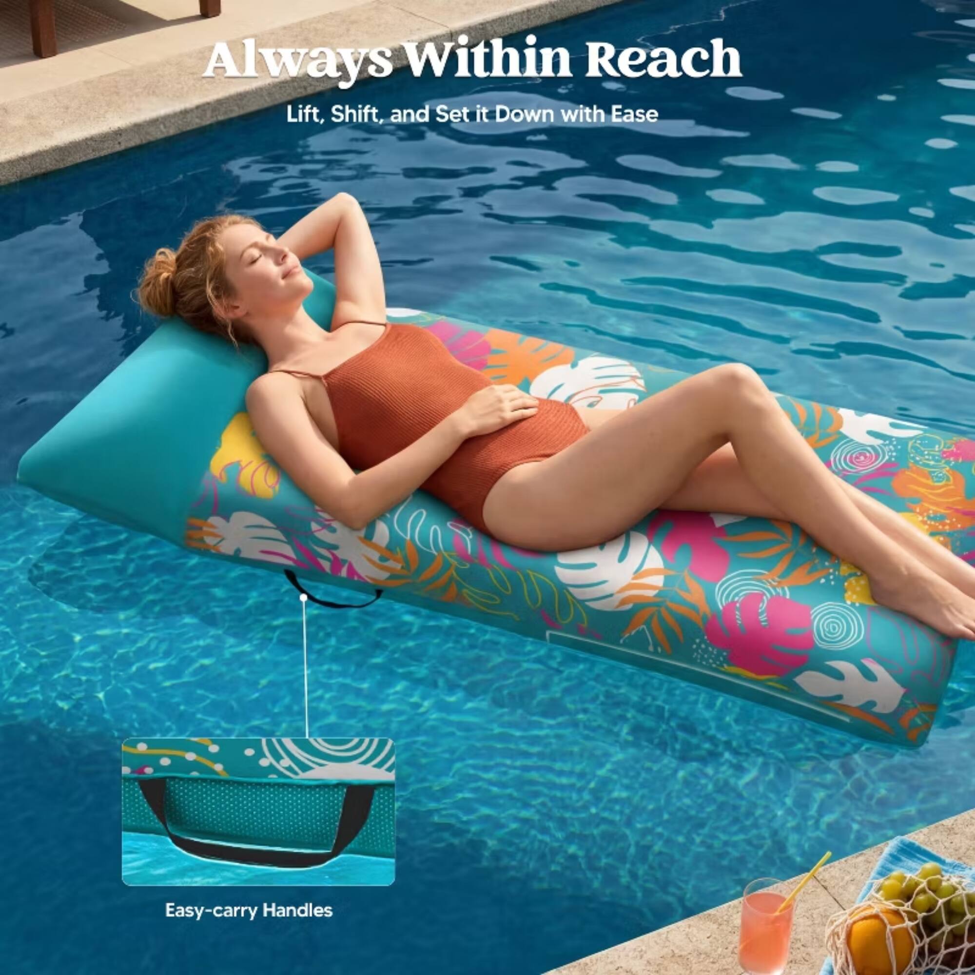 Always Within Reach  
Lift, Shift, and Set it Down with Ease  
Easy-carry Handles