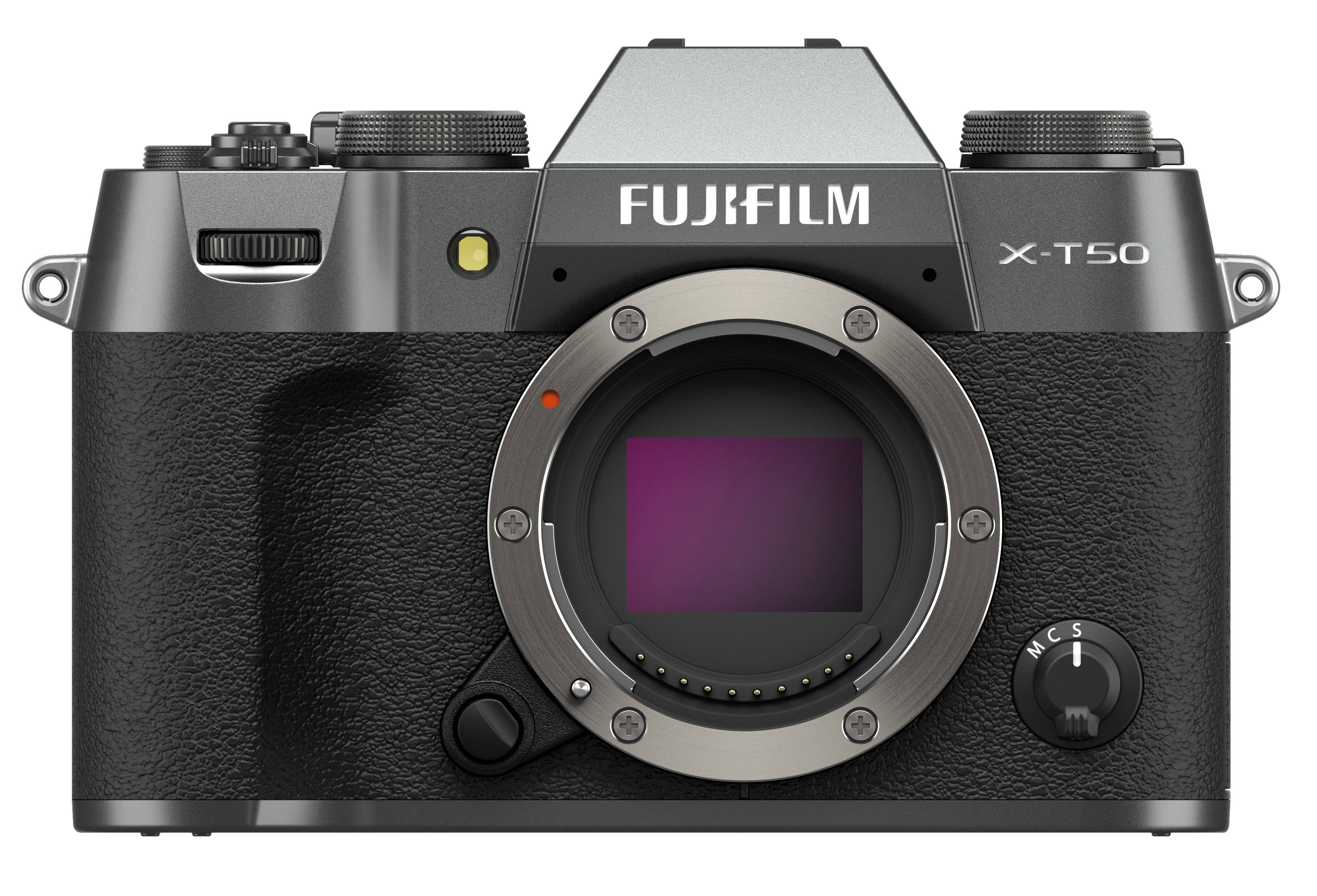 Fujifilm - X-T50 Mirrorless Camera Body Only - Charcoal Silver
