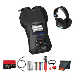 Zoom - H1 XLR Portable Audio Recorder for Video + MDR-7506 Headphones, Bundle
