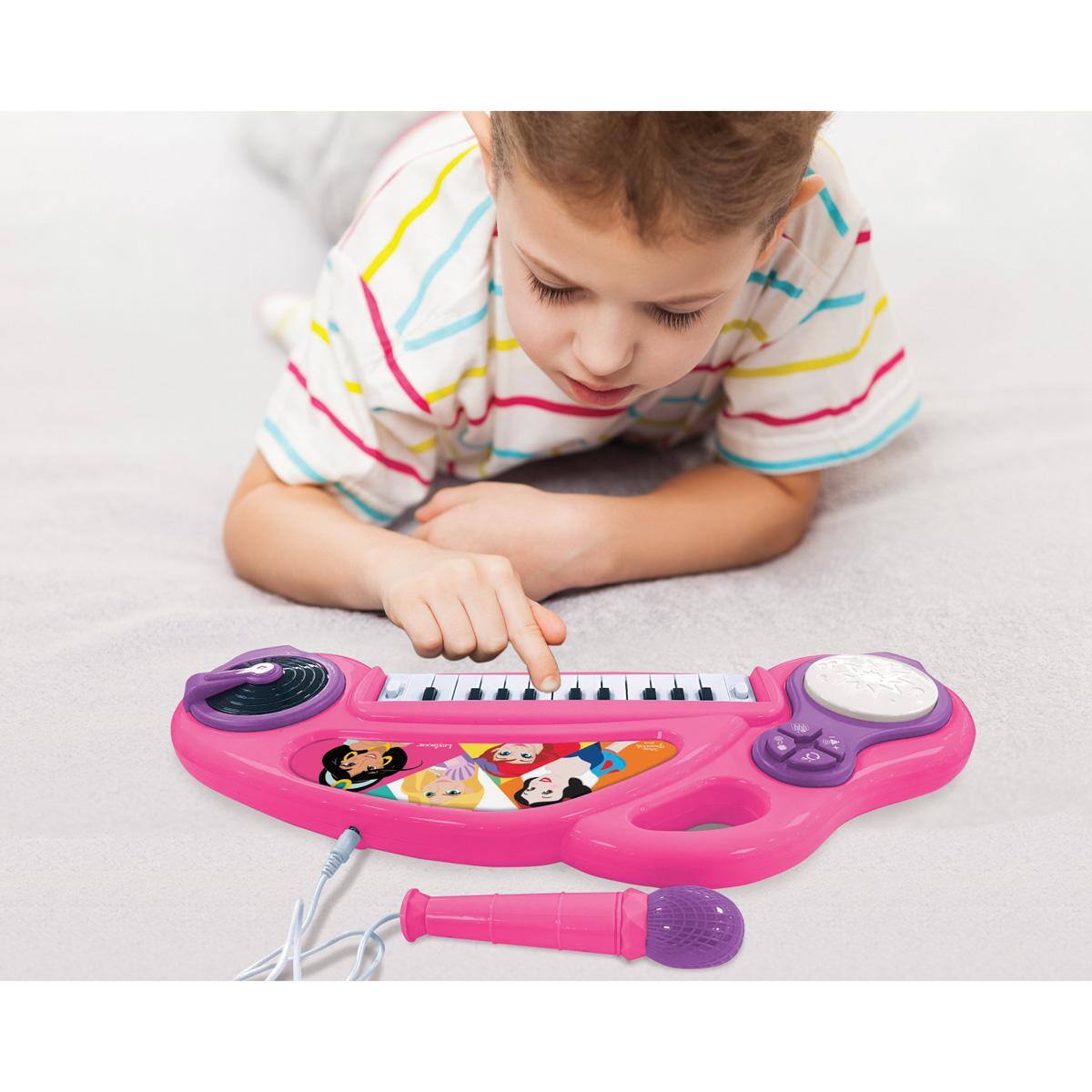 Alt View 4. Lexibook - DISNEY Princess Electronic Keyboard with lights (24 Keys).