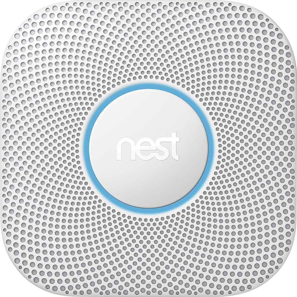 Google Nest Protect 2nd Generation (Battery) Smart Smoke/Carbon Monoxide Alarm White S3000BWES 