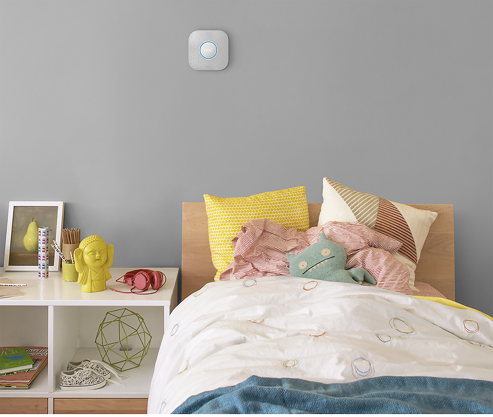 Zoom in on Alt View Zoom 13. Google - Nest Protect 2nd Generation (Battery) Smart Smoke/Carbon Monoxide Alarm - White.