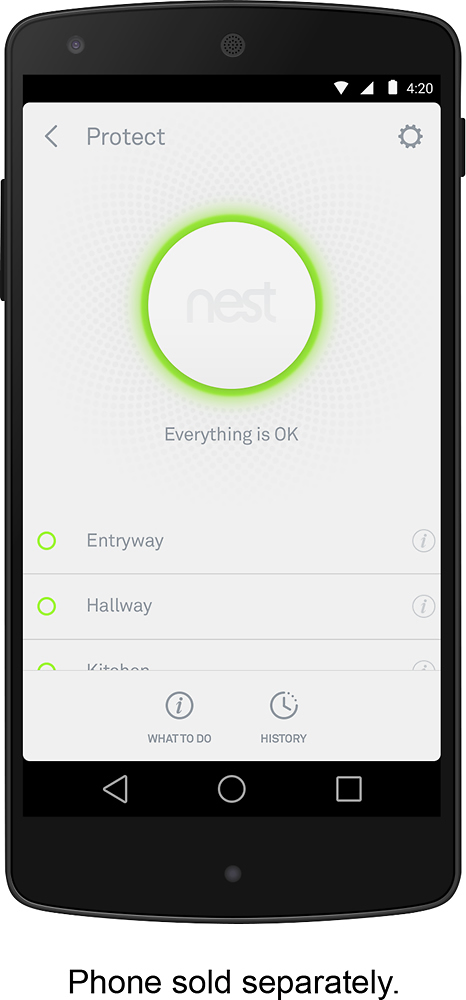 Zoom in on Alt View Zoom 16. Google - Nest Protect 2nd Generation (Battery) Smart Smoke/Carbon Monoxide Alarm - White.