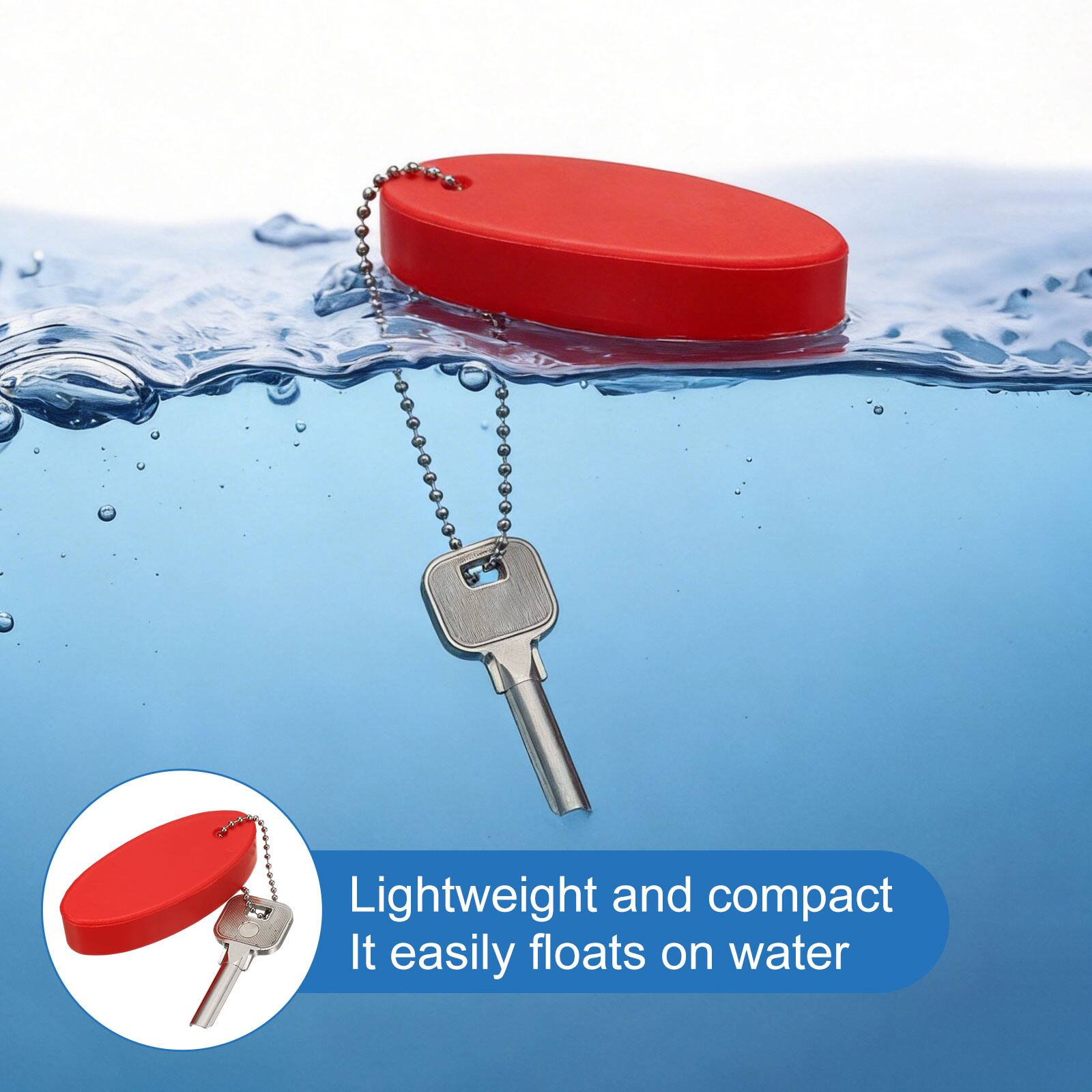 Lightweight and compact. It easily floats on water.