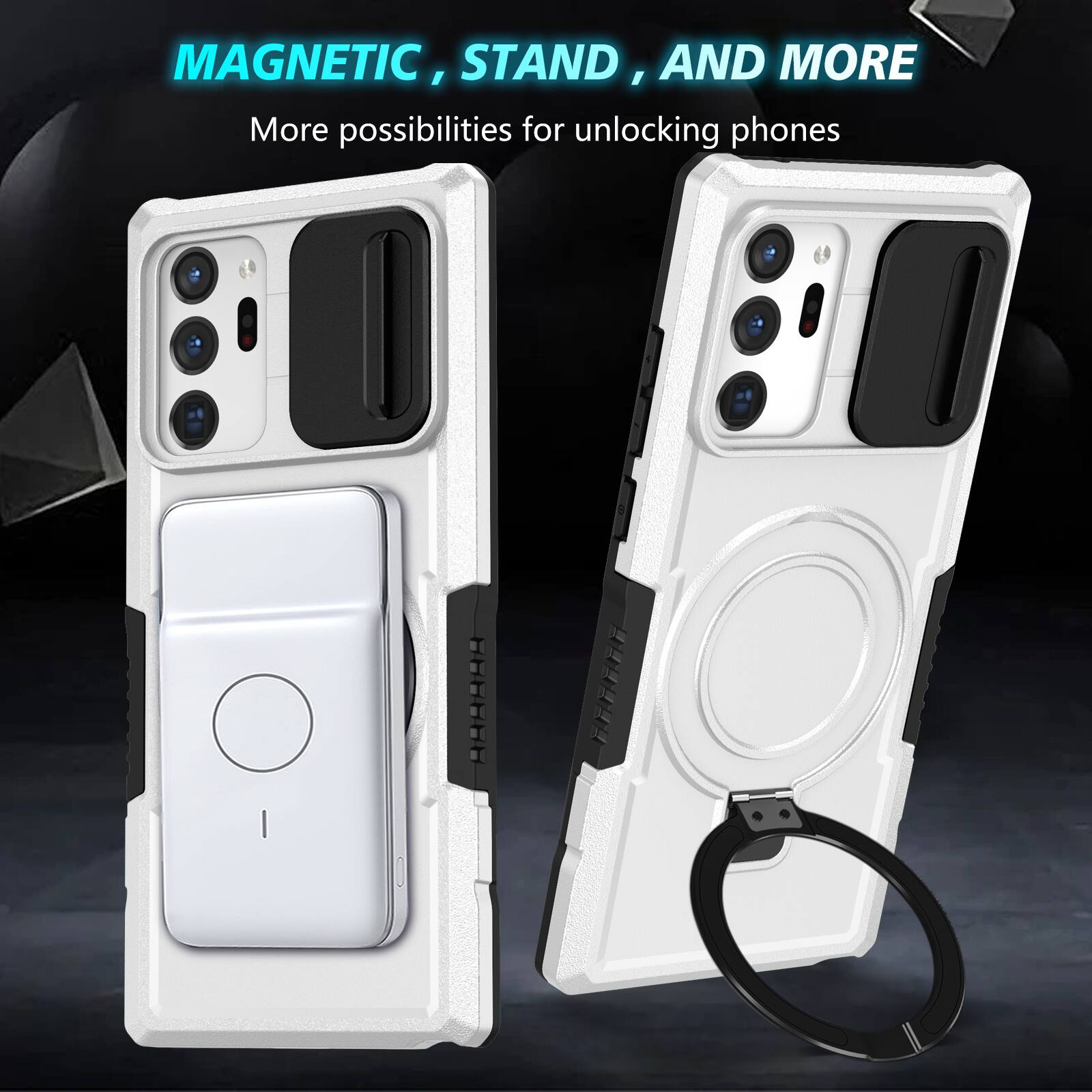 MAGNETIC, STAND, AND MORE  
More possibilities for unlocking phones