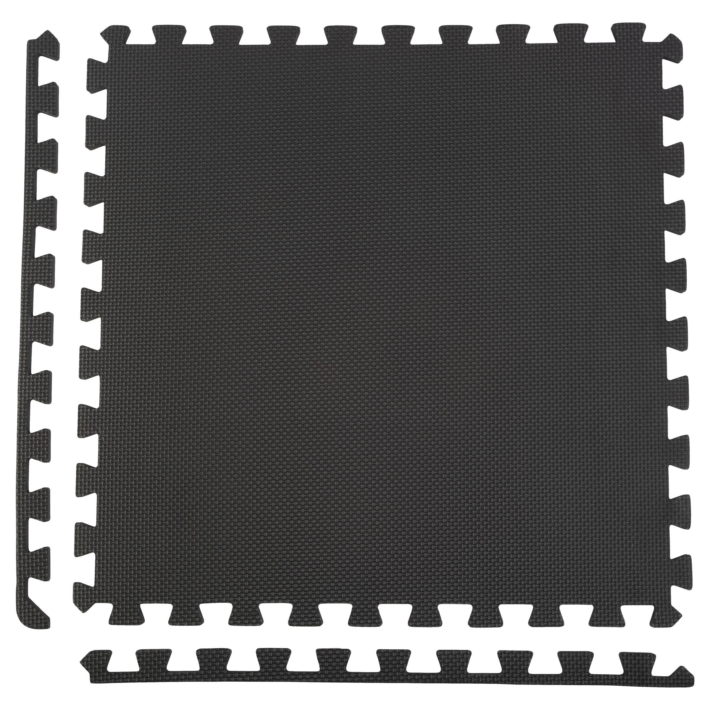 Alt View 4. Stalwart - 24-Inch EVA Foam Tiles 4-Pack - Black.