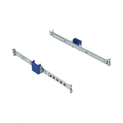 Front. RackSolutions - RackSolutions 2U Raven 130-A Dry Slide Rail for HPE - Black.