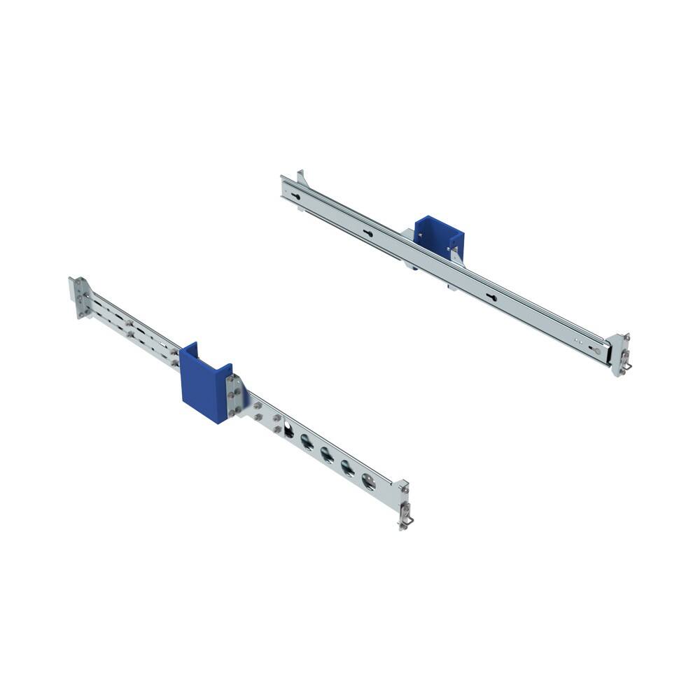 Front. RackSolutions - RackSolutions 2U Raven 130-A Dry Slide Rail for HP Servers, 2Post and 4Post Ready, Adjustable Depth - Metallic.