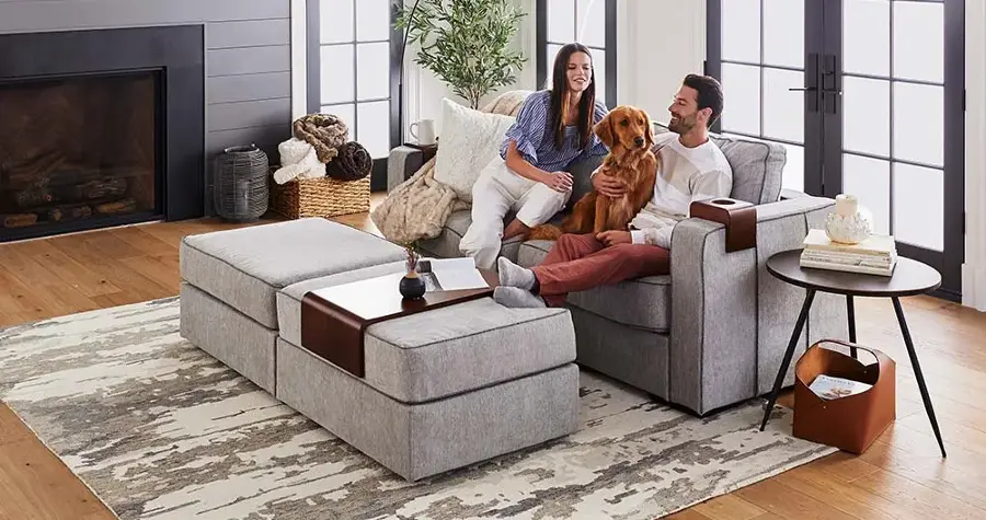 Alt View 16. Lovesac - 4 Sts (3 Stg) + 4 Ang Sds Sapphire Navy CV & Std - Sapphire Navy.