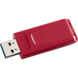 Verbatim - 16GB Store 'n' Go USB Flash Drive - 16 GB - USB 2.0 - Lifetime Warranty - 1 Each - Red