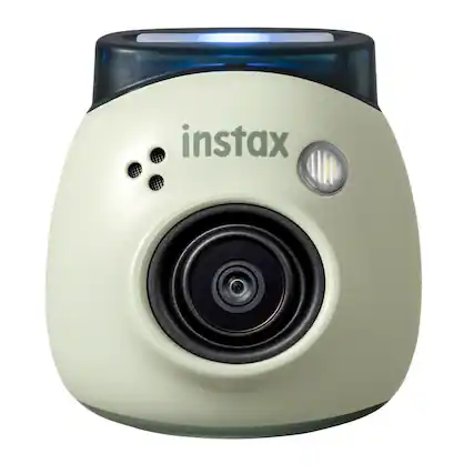 Front. Fujifilm - Fujifilm Instax Green Pal Link 2 Camera & Printer with Soft Lavender Film Bundle.